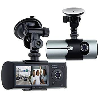 מצלמה לרכב 2 כיוונים עם GPS