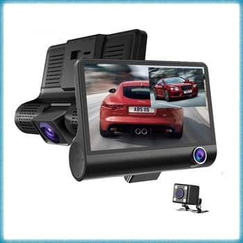 מצלמה דו כיוונית לרכב + מצלמת רברס