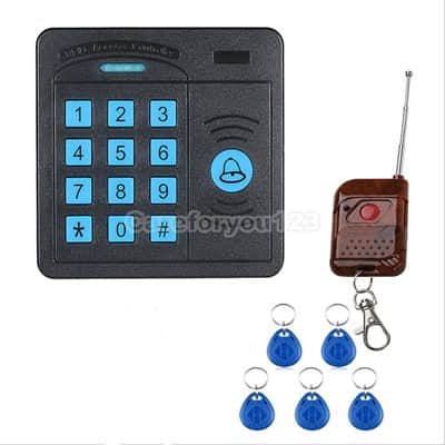 קודן לדלת כניסה כולל שלט ו5 תגי קרבה