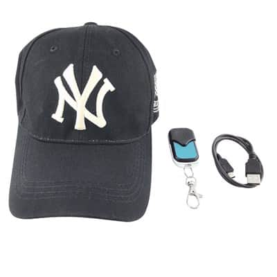 מצלמה נסתרת עצמאית מוסלקת בכובע שמש