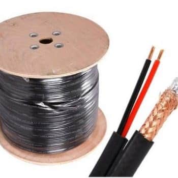 כבל 59RG משולב מתח 305 מטר להתקנת מצלמות אבטחה