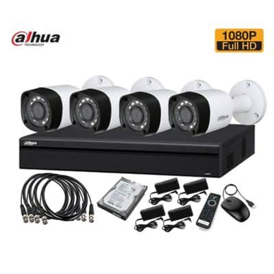 קיט 4 מצלמות אבטחה DAHUA